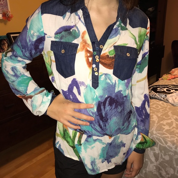 Desigual Tops - Desigual floral shirt NWOT